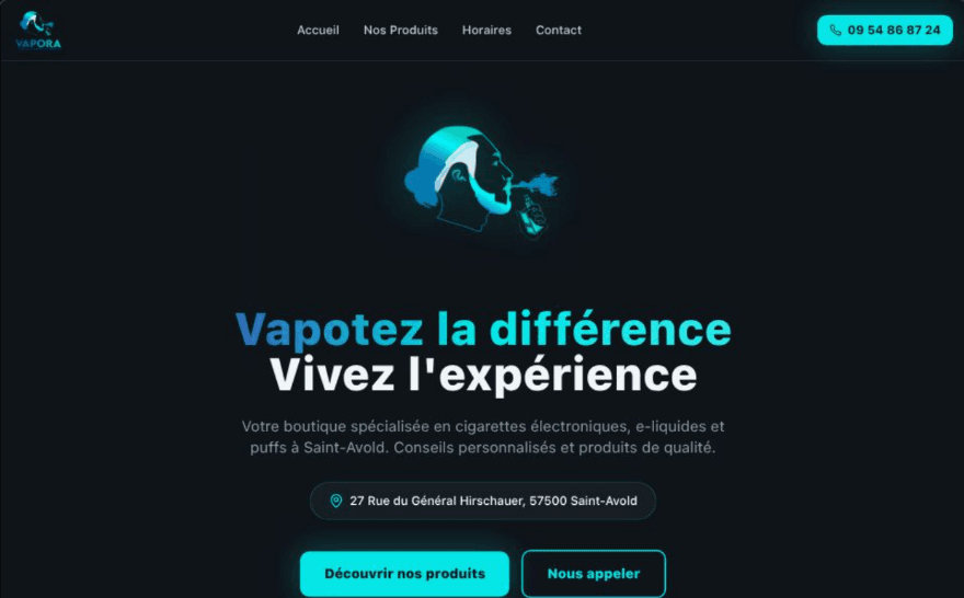 Capture d'écran de Vapora Saint-Avold